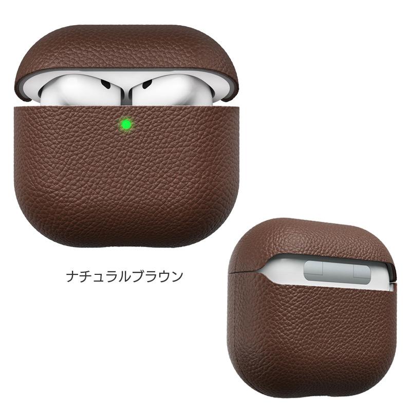 AirPods Pro 3 / 4 ケース イタリアンレザー 本革 レザーケース 保護