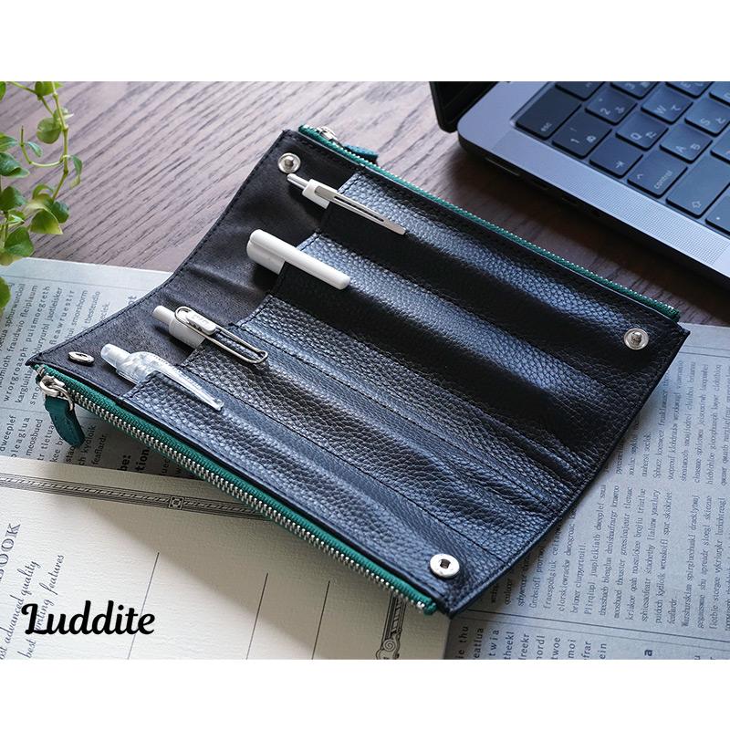 LUDDITE（ラダイト） ペンケース 本革 Luddite MAYAレザー ベンディ