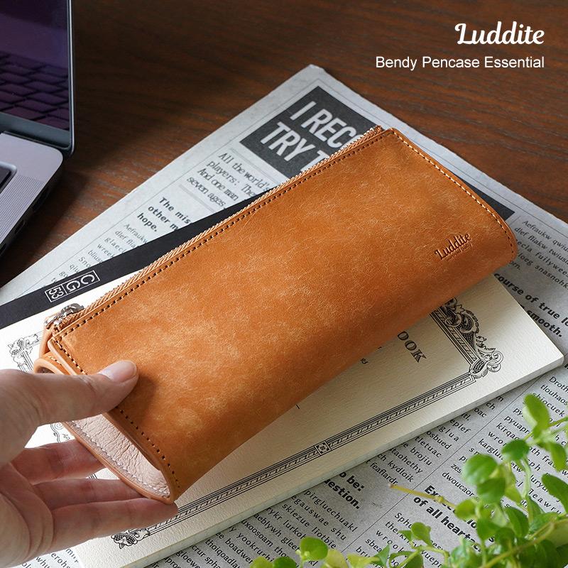 ペンケース 本革 Luddite MAYAレザー ベンディ ペンケース エッセンシャル 文具 文房具 筆箱  レザー 革 レザー 革 シンプル おしゃれ 人気 高級 爆買の画像