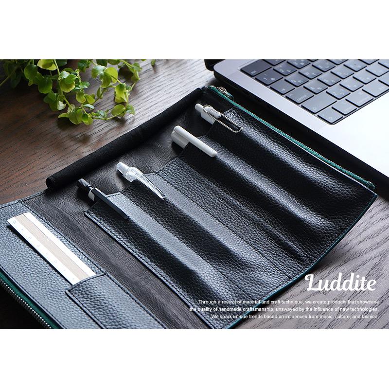 ペンケース 本革 Luddite MAYAレザー ベンディ ペンケース エッセンシャル 文具 文房具 筆箱  レザー 革 レザー 革 シンプル おしゃれ 人気 高級 爆買の画像