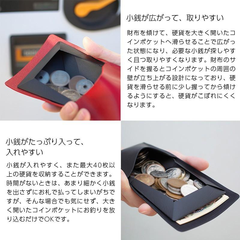 薄い財布 MYNUS FLIP UP WALLET slim 本革 栃木レザー スリム 小さい