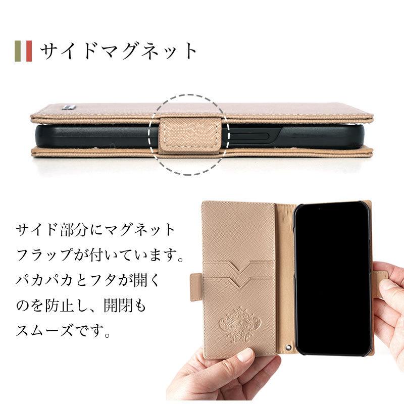 iPhone 13 ケース 手帳型 レザー Orobianco オロビアンコ スクエアプレート PU Leather Book Type Case アイフォン ブランド スマホ case おしゃれ ビジネス｜winglide｜09