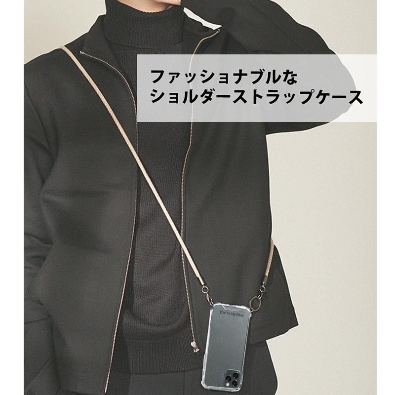 iPhone 12 / iPhone12 Pro ケース ショルダー クリア 背面 スマホショルダー PHONECKLACE ロープショルダーストラップ クリアケース アイフォン ブランド case |  | 04