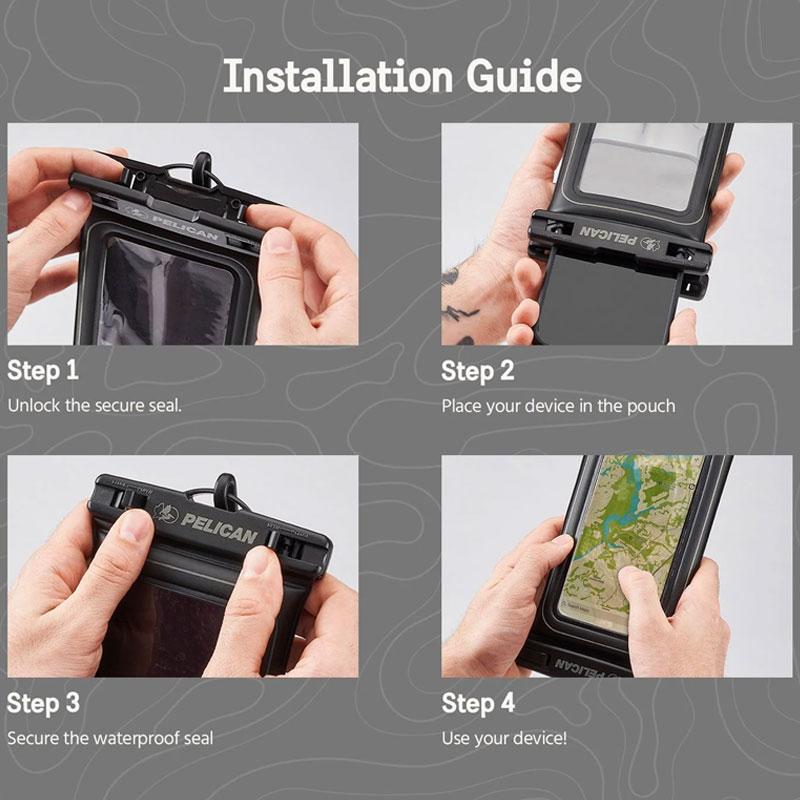 スマホ 防水ケース iPhone お風呂 海 プール Pelican×CaseMate 防水ポーチ Marine Waterproof