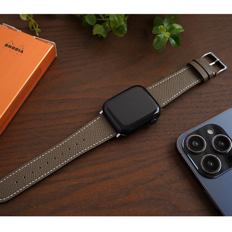 Apple Watch - Apple Watch 4  使用僅かの美品  未使用ベルト新品 アップルウォッチ バンド 本革 BAMBI ワープロラックス アップル