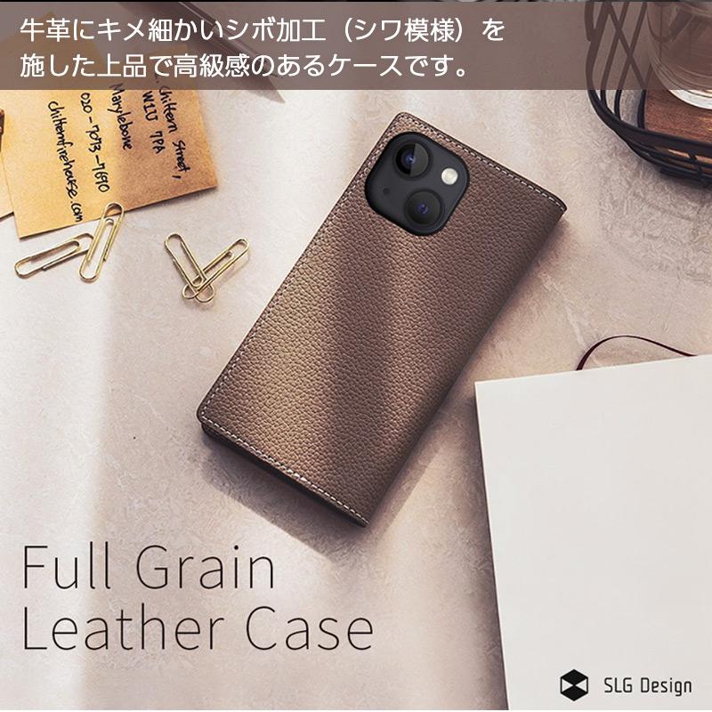 iPhone 14 ケース 手帳型 本革 SLG Design Full Grain Leather Case アイフォン ブランド レザー スマホケース case｜winglide｜02