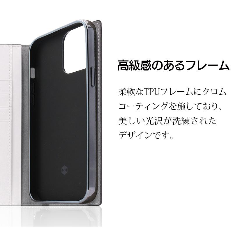 iPhone 14 ケース 手帳型 本革 SLG Design Edition Calf Skin Leather Diary アイフォン ブランド レザー スマホケース case｜winglide｜08