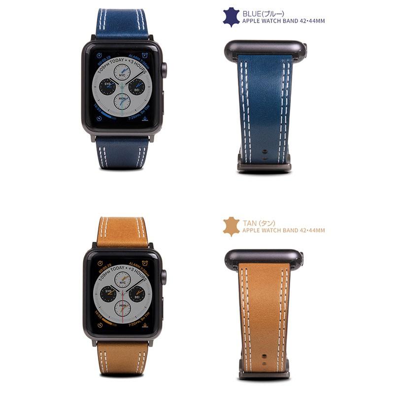 Apple Watch バンド Italian Temponata Leather 45mm 44mm 42mm 用