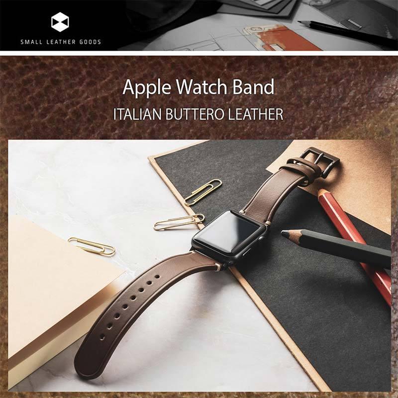 送料無料】 Apple Watch バンド Italian Buttero Leather 41mm 40mm 