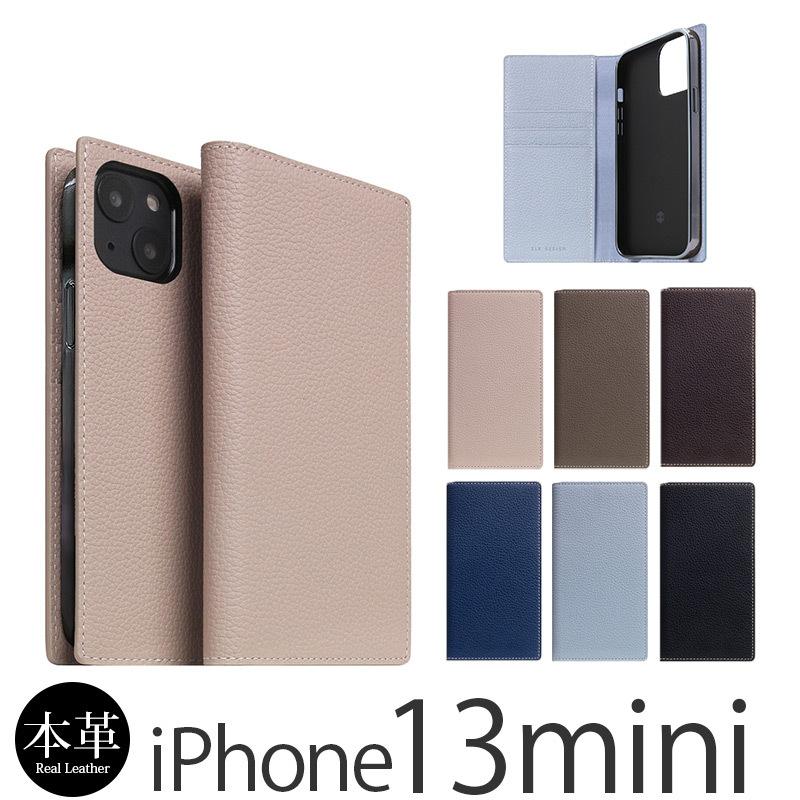 iPhone 13mini ケース 手帳型 本革 SLG Design Full Grain Leather