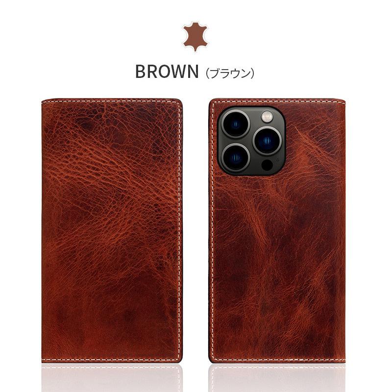 iPhone 13 Pro ケース 手帳型 本革 SLG Design Badalassi Wax Case アイフォン ブランド レザー スマホ case｜winglide｜14