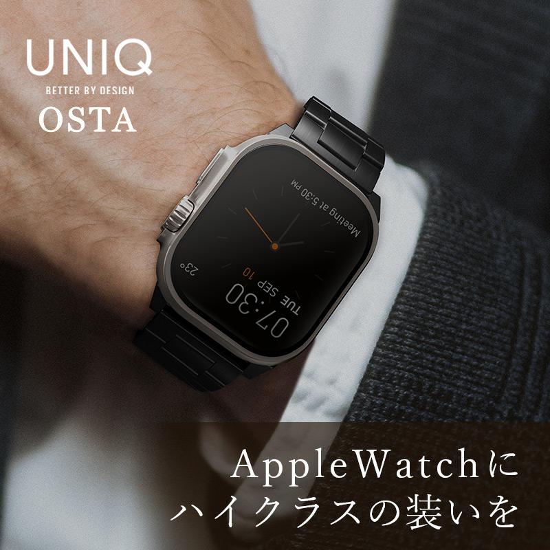 UNIQ OSTA for Apple Watch バンド アップルウォッチ ステンレス 49mm 46mm 45mm 44mm 42mm 交換ベルト ビジネス 高級 ブランド 爆買の画像