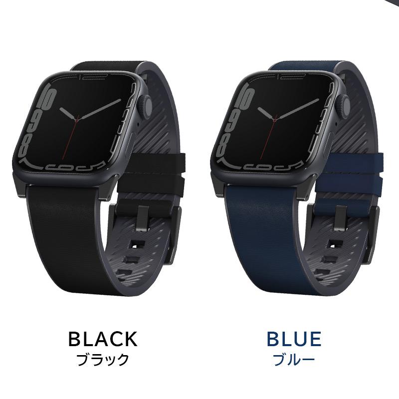 アップルウォッチ バンド 本革 UNIQ STRADEN for Apple Watch 49mm 46mm 45mm 44mm 42mm 交換ベルト 革 レザー 防水 爆買の画像