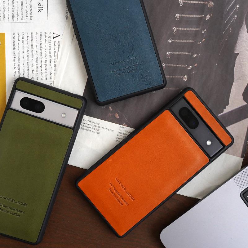 WINGLIDE（ウイングライド） 栃木レザー 背面ケース google pixel 7a 7