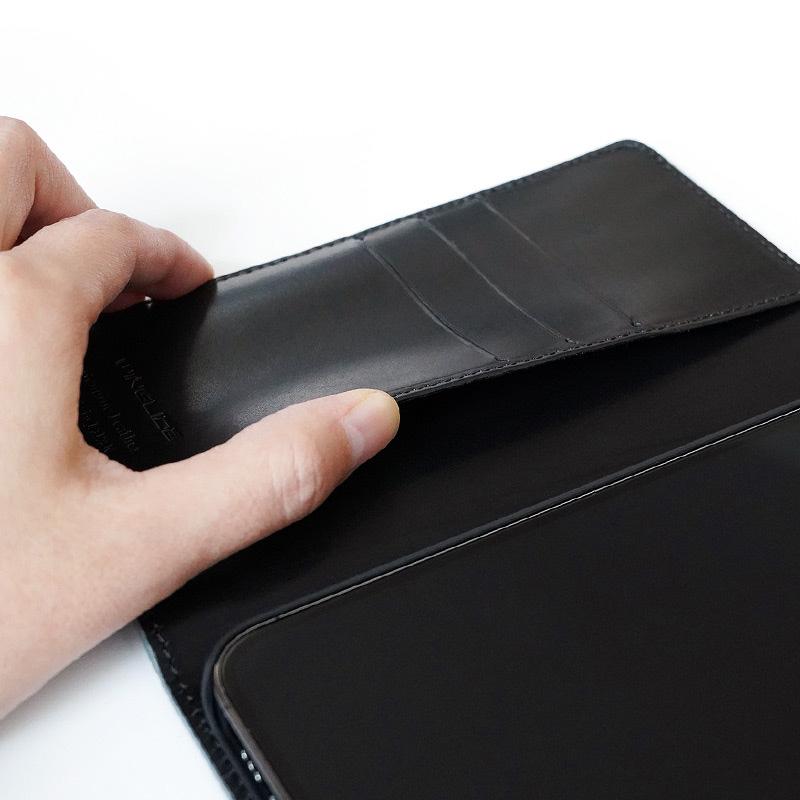 WINGLIDE iPhone15 Pro ケース 手帳型 本革 象革 手帳型ケース