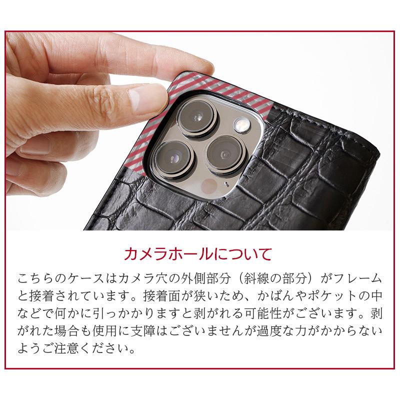 iPhone 13 Pro ケース 手帳型 ワニ革 本革 WINGLIDE クロコダイル 手帳型ケース  アイフォン ブランド レザー スマホ case｜winglide｜18