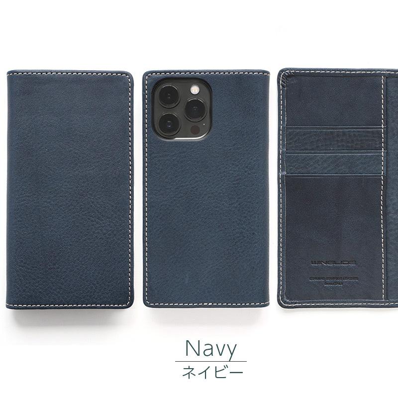 iPhone 13 / iPhone13 Pro ケース 手帳型 本革 WINGLIDE 牛革