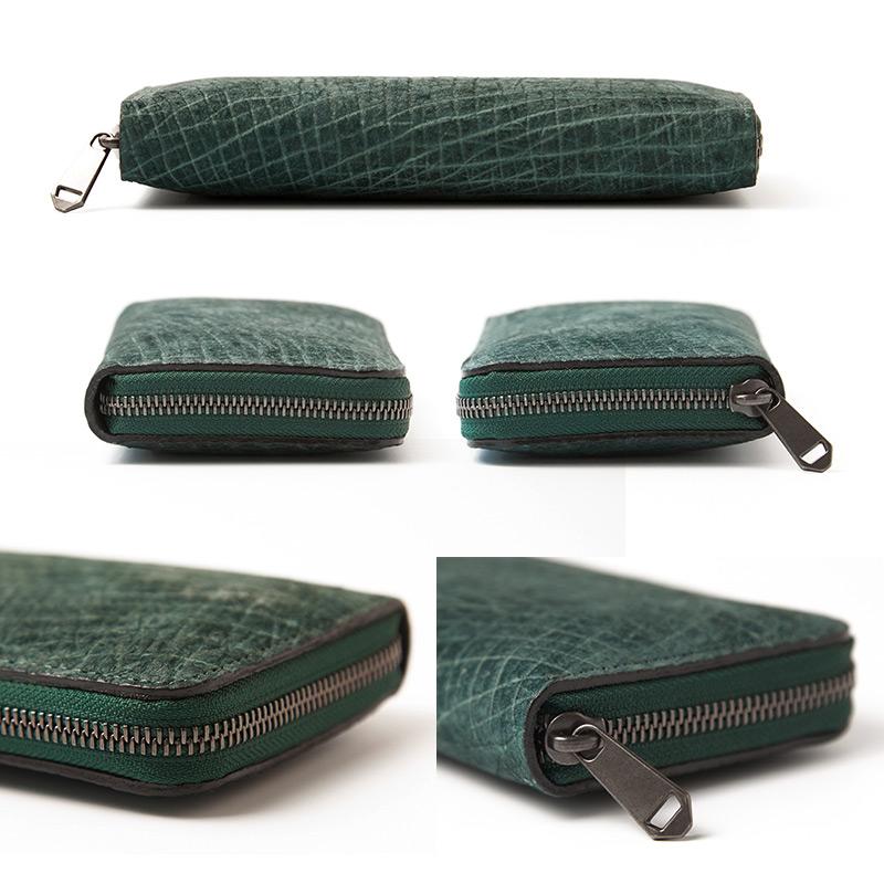 カバ革 長財布 メンズ 本革 ZOO ピューマウオレット24 日本製 ラウンド