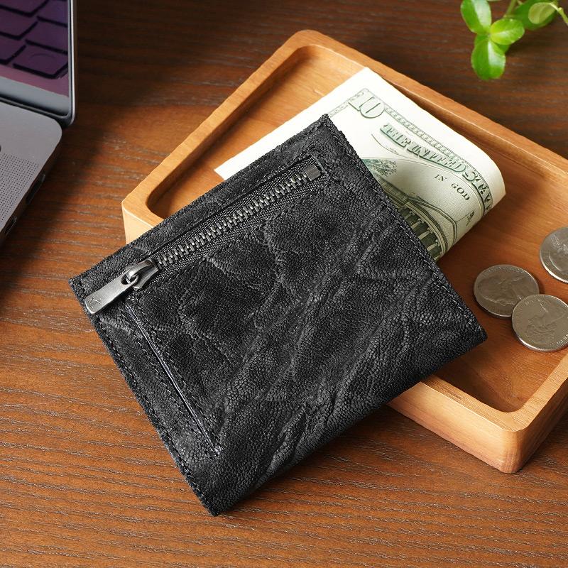 ZOO（ズー） 二つ折り財布 メンズ 革 日本製 象革 本革 レザー 小銭