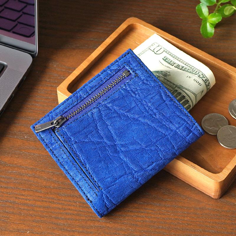 二つ折り財布 専用出品 ZOO（ズー） 二つ折り財布 メンズ 革 日本製 象革 本革 レザー 小銭