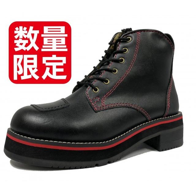 数量限定】裏地チェック柄 厚底スワロー(フラッグシップ) 本革バイク