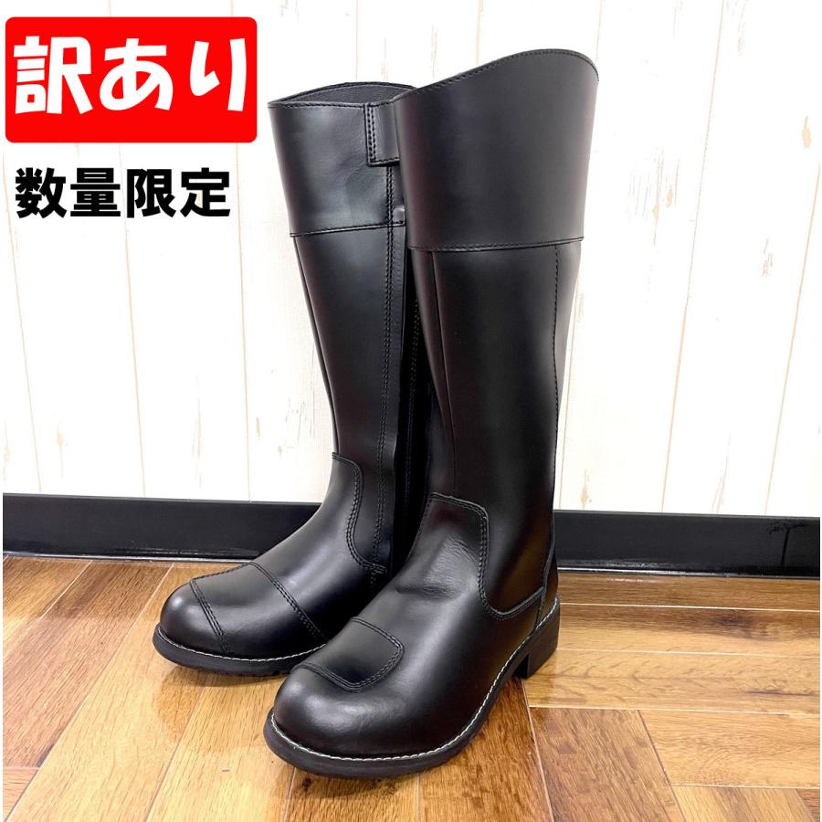 訳あり品】バイクブーツ ホーク 本革 ロングブーツ サイドジップ 訳あり品】バイクブーツ ホーク 本革 ロングブーツ サイドジップ