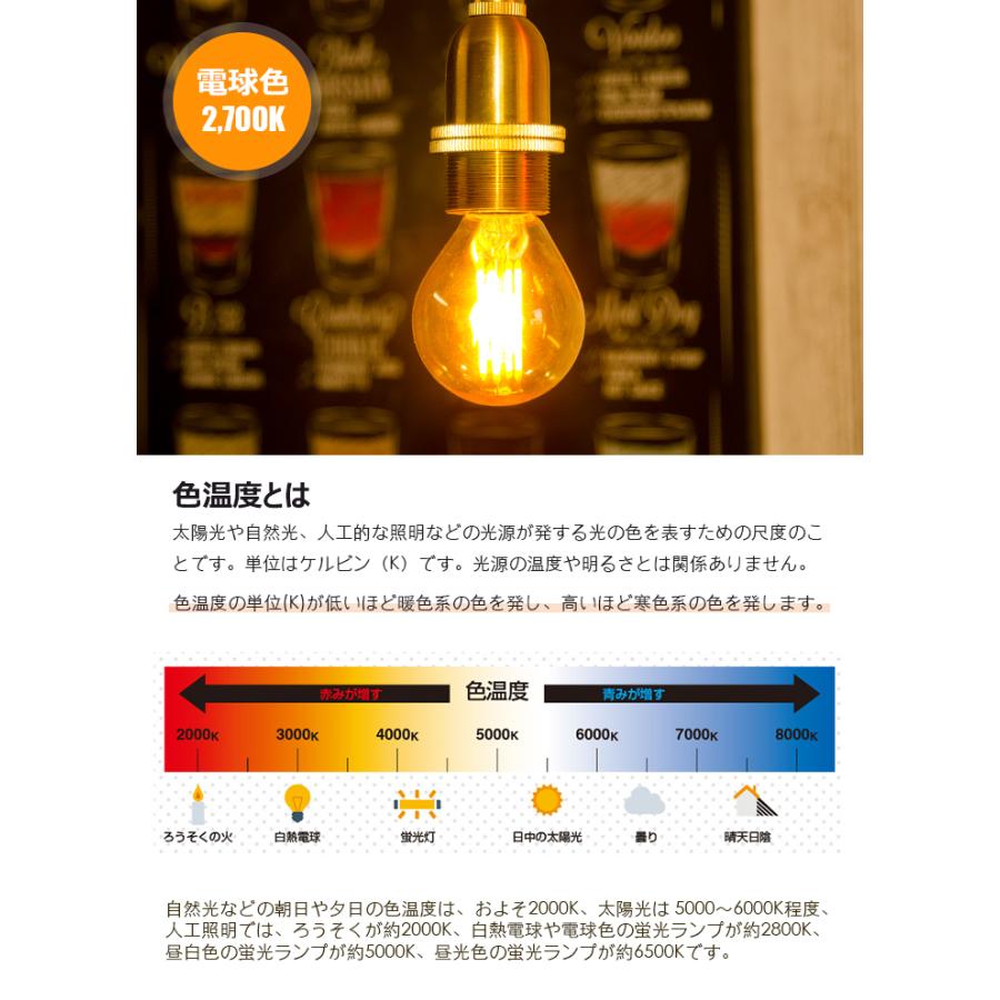 5個セット 送料無料 LEDフィラメント電球 E17 30w形 415lm 電球色2700K