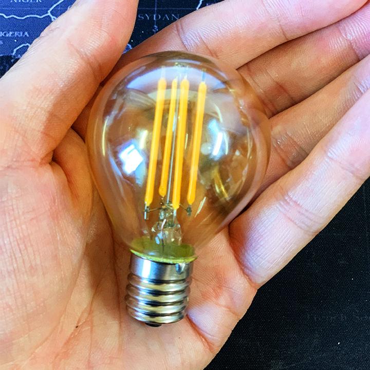 5個セット 送料無料 LEDフィラメント電球 E17 30w形 415lm 電球色2700K