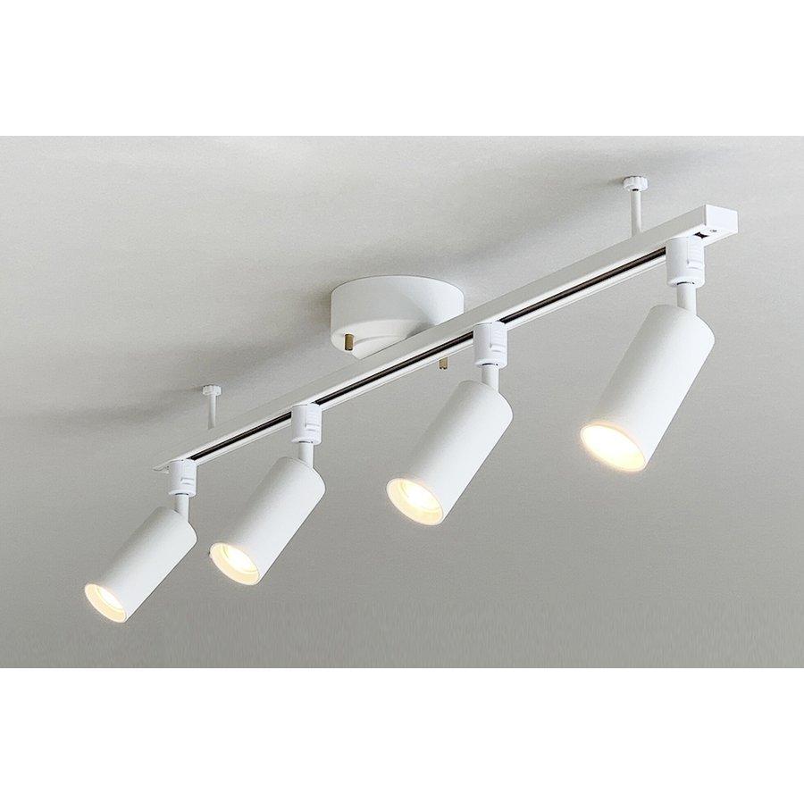 4個セット LED電球付き 配線ダクトレール用 スポットライト E11 LED