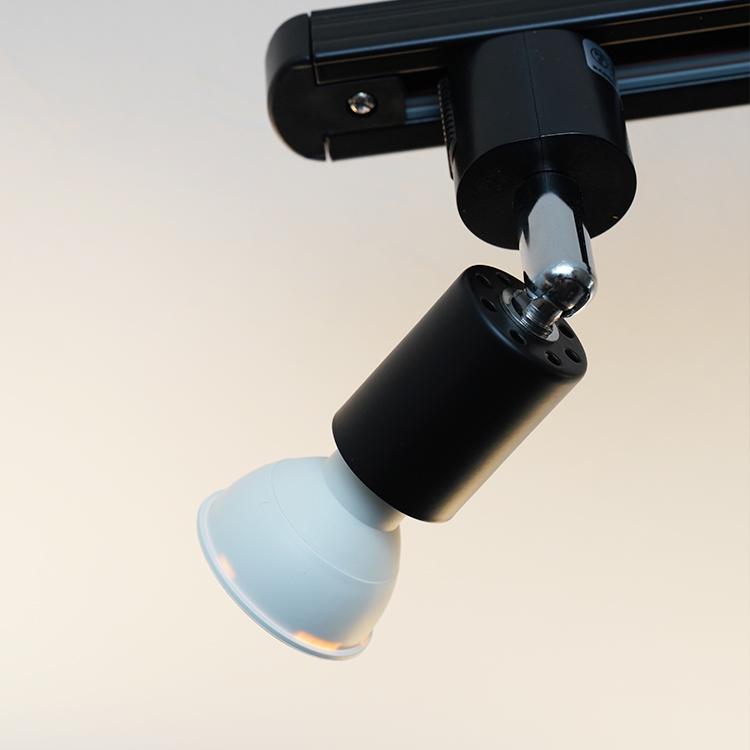 10個セット LED電球 E11付き 配線ダクトレール用 スポットライト E11 LED電球 40w相当 ダクトレール用 照明器具 黒 白 電球色 昼白色の画像