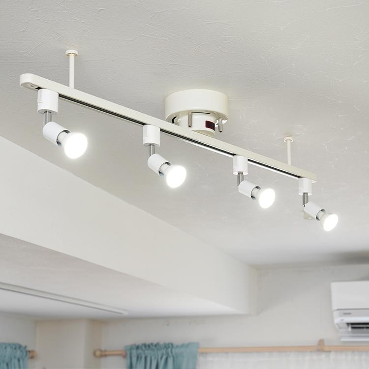 10個セット LED電球 E11付き 配線ダクトレール用 スポットライト E11 LED電球 40w相当 ダクトレール用 照明器具 黒 白 電球色 昼白色の画像