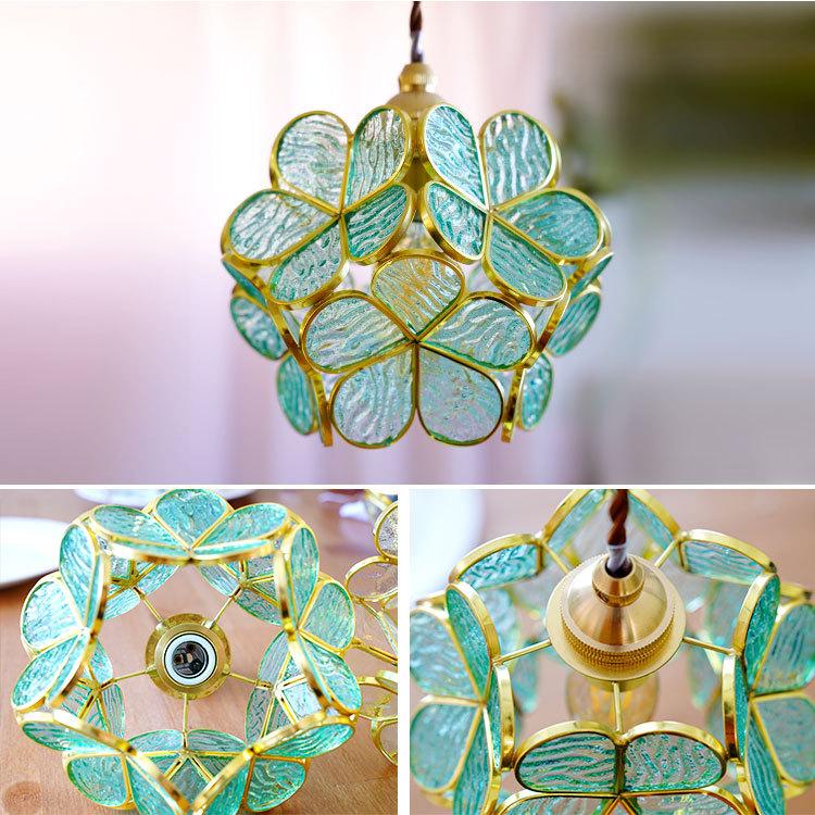 ペンダントライト ホワイト系 フラワーペンダント レトロ 天井照明