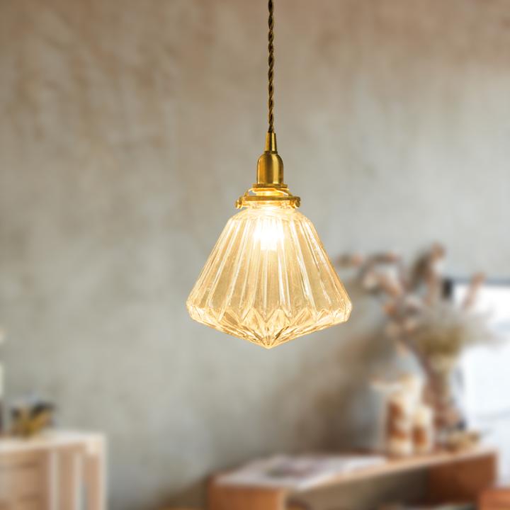 ペンダントライト ガラス 1灯 照明器具 led e17 シーリングライト