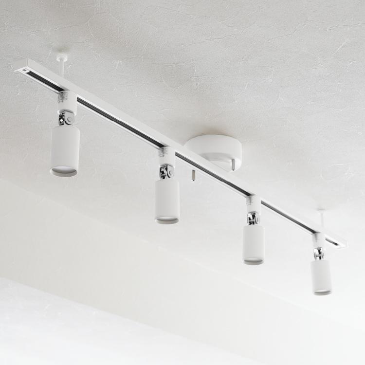RAIL-spotlight LED電球付属 シーリングライト 4灯 LED E11 ダクト