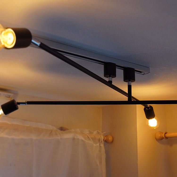 アーム可動式LEDスポットライト ダクトレール用3個セット アーム