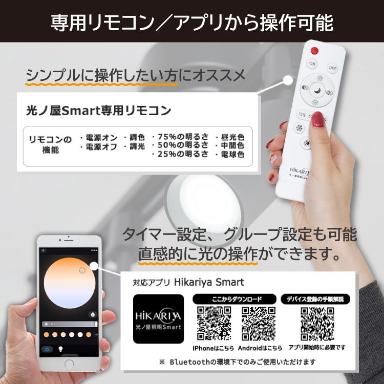 LEDシーリングスポットライト(調光調色リモコン付き)　3ヶ月使用　5/8まで RAIL-spotlight スポットライト 調光調色電球 リモコン付 GU10 4灯