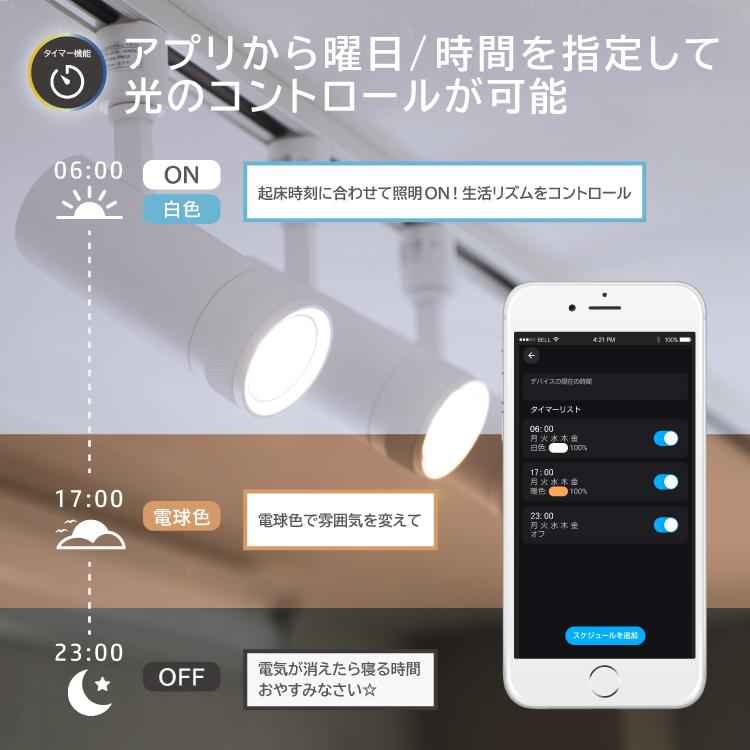 4個セット＋専用リモコン付属 光ノ屋Smart調光調色 スポット