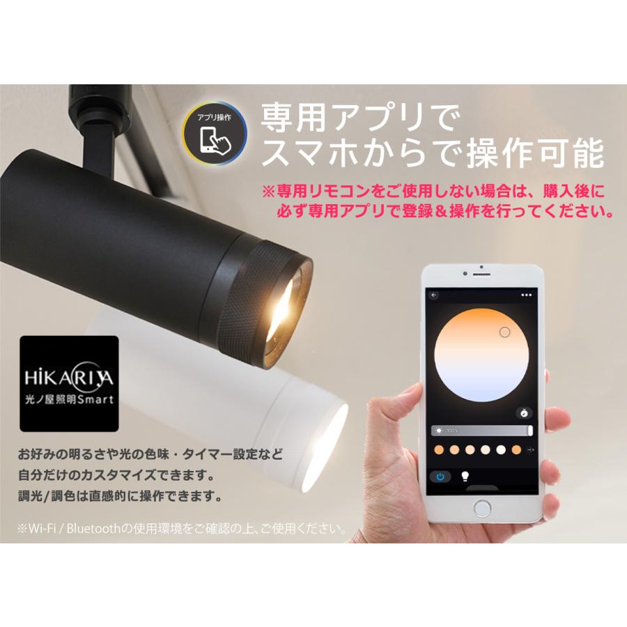 調光調色 LED一体型 スポットライト 1灯 ビーム角度15°60° ダクト