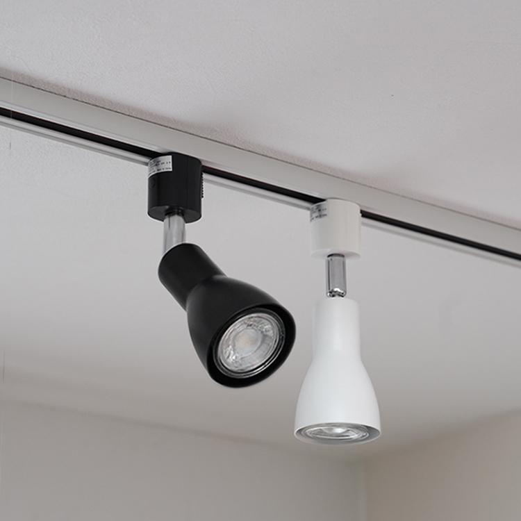 4個セット LED電球付き スポットライト E11 4灯 40W相当 ダクトレール