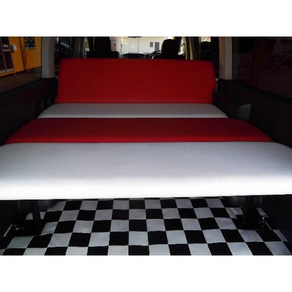 ハイエース/レジアスエース200系 標準ボディー（車幅）スーパーGL用 リクライニングベッドキット 40ｍｍクッション入りスタンダードレザー