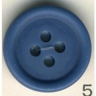 トップカラーポリボタン(マット）　４つ穴　インディゴ | 