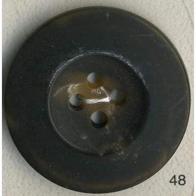 【大きいサイズ】　ストーン調ポリボタン　4つ穴　ブラウン | 