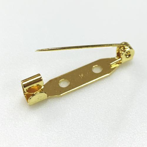 日本製】 造花ピン/コサージュピン/ブローチピン 25mm ゴールド 【10個