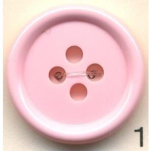 トップカラーポリボタン（ツヤ）　４つ穴　ベビーピンク | 