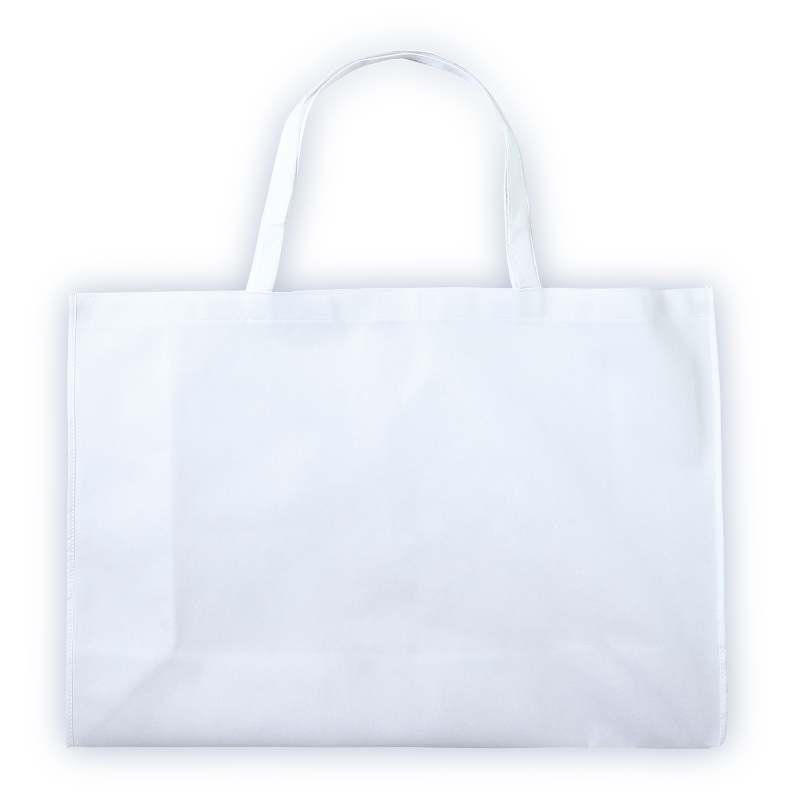 カラー不織布バッグ 15cmマチ付き 大（63×46cm） 白 : 手芸問屋