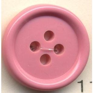 トップカラーポリボタン（ツヤ）　４つ穴　ローズダスト | 