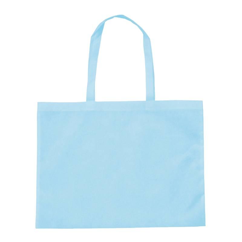 カラー不織布バッグ (縫製タイプ)  大(63×46cm)  水色 | 