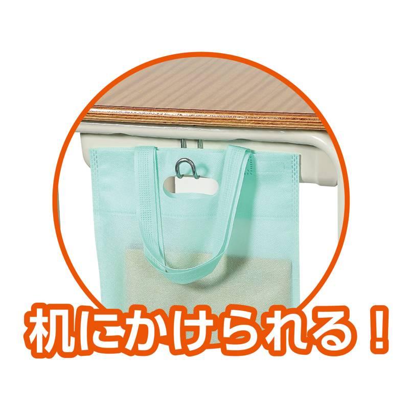 カラー不織布バッグ A4 名札付 パステルグリーン |  | 03