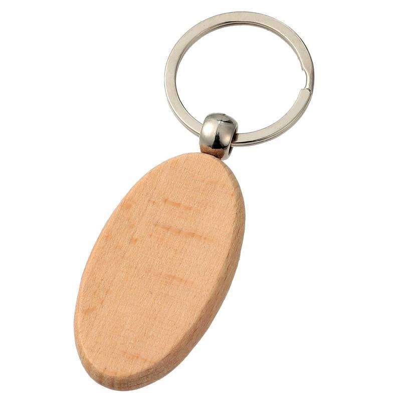 木製キーホルダー 楕円型 | 