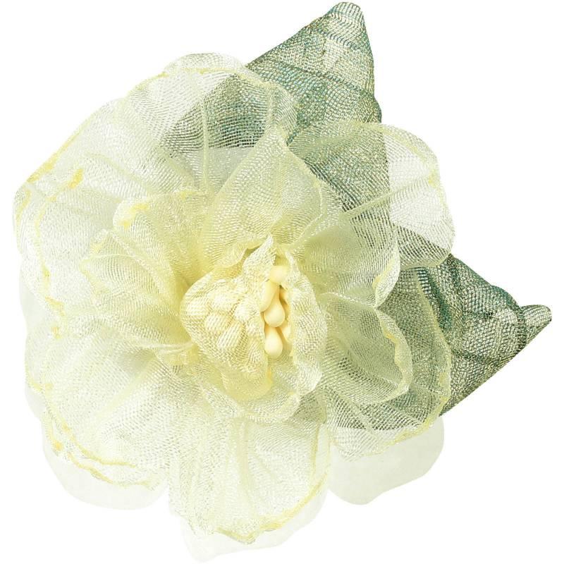 コサージュ レースフラワー イエロー : 手芸問屋ウイングス - 通販